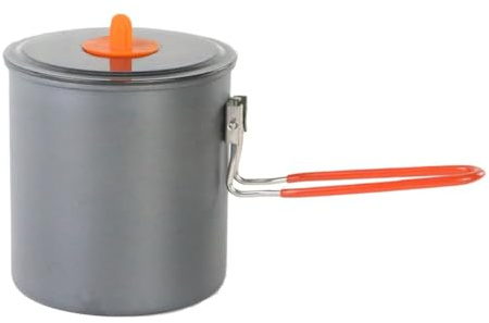 Homeponnew Pot à lait pliable léger de 1000 ml en plastique et aluminium 1000 ml - Convient pour l'extérieur et le stockage