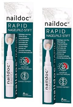 naildoc RAPID Nagelpilz Stift 2 x 4ml | Sofortiger Anti Pilz Effekt in 20 Sekunden | Behandlung von Nagelpilzinfektionen | Medizinprodukt | klinisch geprüft