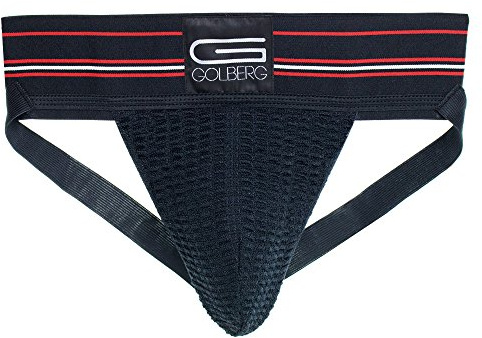 GOLBERG G Mens Jockstrap Underwear - Black - Size Medium (32-38 Inch) - Athletic Supporter