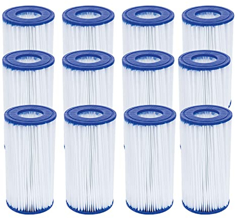 Bestway Flowclear Filterkartusche Gr. III 10.6 x 20.3 cm, 12er-Sparset