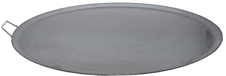 Comal Para Tortillas Grandes 21.5 Inch Redondo for Tortillas y Quesadilla Carbon Steel Heavy Duty Metal Handle