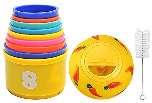 PW TOOLS Stapelbecher Spielzeug,Hasenbecher zum Stapeln von Hasen | Stapelbares Häschen-Nistspielzeug für Kaninchen, Hasen, Meerschweinchen, kleine Haustiere und Kleintiere
