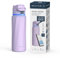 Boost Smart-Wasserflasche mit Erinnerung an Wasser und Wasser-Tracker-Flasche, doppelwandige, vakuumisolierte Wasserflasche, Edelstahl, breite Öffnung, 907 ml, ideal als Geschenk, Lila