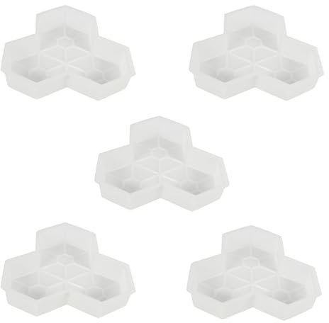 Tyatocepy 5 Stueck Pfad Schimmel Ahorn Blatt Beton Manuell Kunststoff Sprung Brett Pflaster Formen Fuer Pflaster Höfe Platz