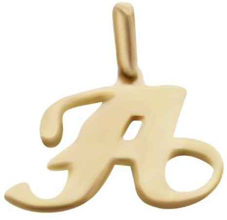 JC Schmuck | Buchstaben Goldanhänger | Anhänger 585 Gelbgold | Initialien Kettenanhänger inkl. Schmucketui Unisex 14 Karat | 3237