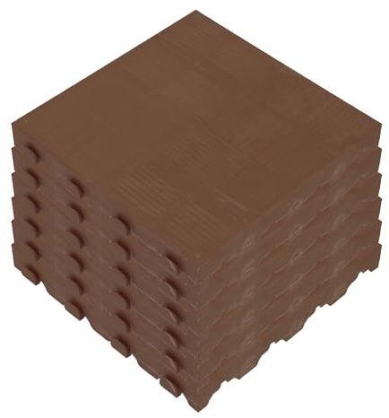 Pack de 6uds. de pavimento para Suelo Exterior colección Combi marrón - (1m²: 6,6 láminas/baldosas)