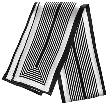 BREEZE NOUTHERLY Women's 100% Silk Scarf,Seidenschal Damen 100% Seide, Bunte Luxuriöse Schals, Warm & Weich