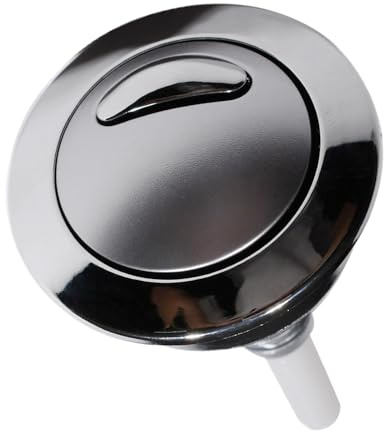VHEUHZ 34494907 Optima 49 Doble pulsador WC cromo compatible con Twyford Conjunto de pulsador de cisterna de inodoro de doble descarga