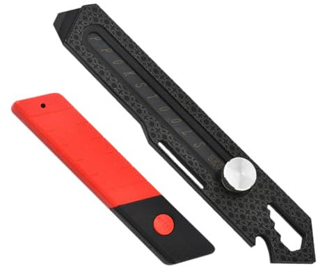 Cutter universel rétractable haute performance - Rasoir 10 en 1 en acier inoxydable rétractable - Coupe-carton professionnel avec poignée ergonomique - Ouvre-bouteille robuste pour