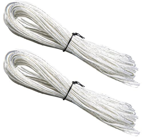 Neikafan Cavo Elettrico Trasparente a 2 Fili 2 Pezzi 10 Metre Cavos Elettrico Trasparentes per Lampadario in PVC Filo Cavo Trasparente per I'Installazione di Apparecchiature di Piccola Potenza