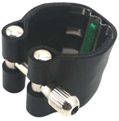 Leather Ligature Fastener, Alto Sax Mouthpiece Clip, Saxophone Ligature Clip, Alto Soprano Sax Clip, Alto Saxophone Ligature, Saxophone Mouthpiece Clip, Leather Sax Ligature, Sax Mouthpiece Fastener