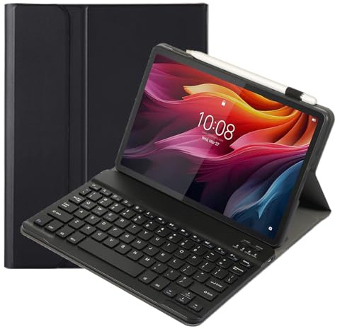 leleyo Étui Clavier pour Lenovo Tab K11 Plus 11,45 2024 Coque Clavier magnétique Bluetooth sans Fil Amovible pour Tab K11 Plus Noir