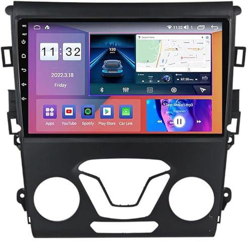 Generico Autoradio Touchscreen Android 12.0 per M-Ondeo 2014-2019 Navigazione satellitare GPS 9'' Touchscreen Lettore multimediale Dvd Ricevitore FM BT con 4G 5G WiFi SWC DSP Mirror Link Carplay M600