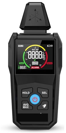 Tester di radiazione elettromagnetica Rilevatore di temperatura/campo elettrico/rilevatore di radiazione di campo magnetico Misuratore EMF Contatore Geiger per casa, ufficio, esterno