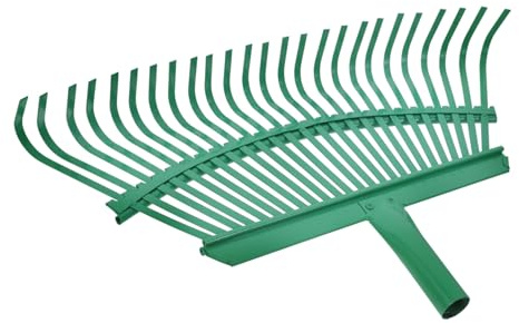 DIYEAH Rastrillo De Césped De Acero para Caídas Reemplazo De Cabezal De Rastrillo Herramienta De Jardín Manual para Césped Artificial y Limpieza De Jardín