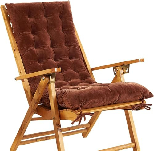 Comfortable Garden Lounger Cushion Sun Lounger Deckchair Pad Soft Outdoor Chair Cushion Deck Chair Cushion Stylish Lounger Pad for Relaxation (Color: Blue)