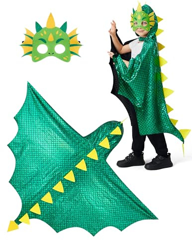 Spooktacular Creations Halloween-kappa med dinosaurieflava för barn, unisex, 3T (3–4 år)