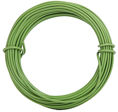 Fil de bonsaï enduit de plastique, fil d'entraînement flexible et durable pour la modélisation d'arbres à bonsaï, bricolage, jardinage, artisanat, vert, 32,8 pieds, 2,5 mm