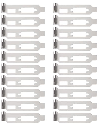 TOYZFRIENDY 20 Pezzi Copertura Slot Pci in Acciaio per Case Computer, Deflettore Ventilazione per Dissipazione Calore, Staffa Vuota Pci Compatibile per Schede Grafiche, Protezione Antipolvere