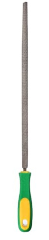 sourcing map Lima de escofina de madera de 30,5 cm de acero de corte redondo, multifuncional, con mango de plástico para carpintería, afilar madera y metal