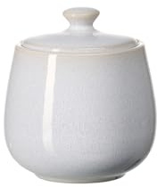 Ritzenhoff & Breker Laredo Zuckerdose, 350 ml, Kandis-Behälter für 6 Personen, Skandinavisches Design mit Reaktivglasur, Steinzeug, Beige