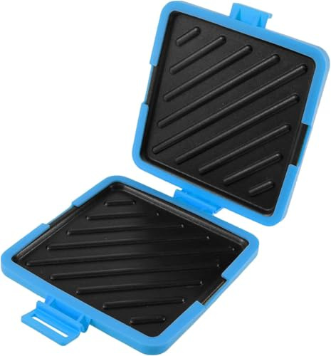 Microwave Toastie Maker Micro Sandwich Toastie Maker with Removable Non-Stick Plates, Quick Cooking & Easy Cleaning, Breakfast Bread Grilled Pan for Crispy Cheese Sandwich Paninis Fried Eggs (blue)