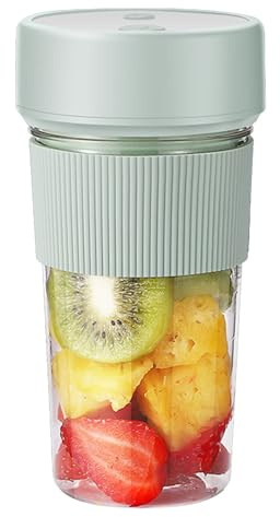 Spremiagrumi elettrico Tazza Mini frullatore portatile Alimentato tramite USB 350 ml Compatto leggero multifunzionale per casa Ufficio Viaggi Scuola Lama in acciaio inossidabile