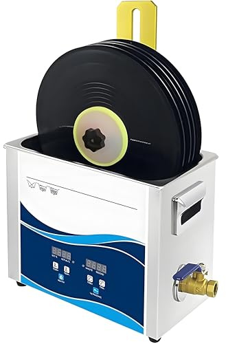 Ultrasonic Vinyl Record Cleaner with Adjustable Temperature and Timing for Professional Record Protection