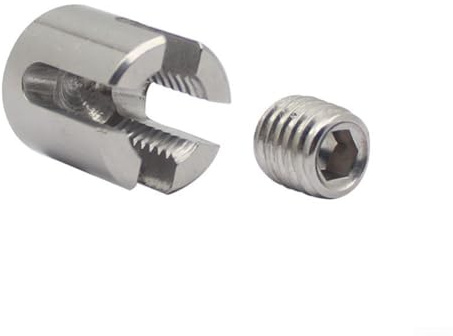 Abrazadera de cuerda de alambre de acero inoxidable para clip cruzado de 2 mm a 8 mm para enrejado de pared y aplicaciones multiusos (M16 x 8)