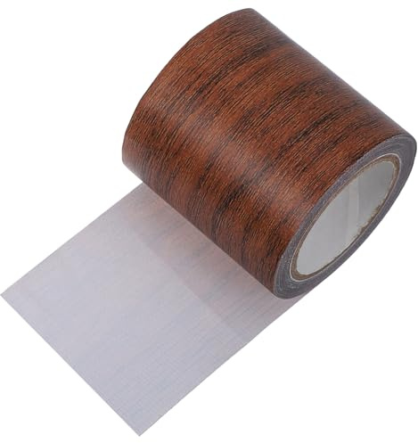 CTIRCHIU Cinta Adhesiva de Reparación Vetas de Madera, Color Marrón Oscuro, Rollo para Parche de Suelo, Molduras de Madera y Embellecimiento de Muebles, Fácil Aplicación para Decoración