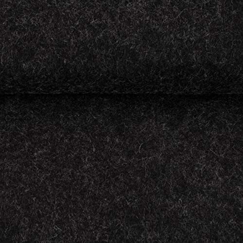 ggm® Filz Taschenfilz 3mm, Meterware, 90 cm breit (dunkelgrau meliert)