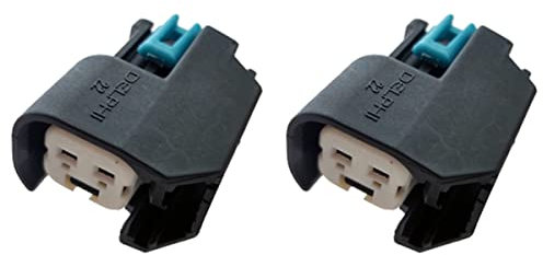 KFZ Ersatz Stecker – Einspritzdüse Benziner – BOS EV6 / EV14 BLACK (2 x FEMALE) 15419715, 72098-06, 34062-0047 Motor, Drehzahlsensor, Scheinwerfer