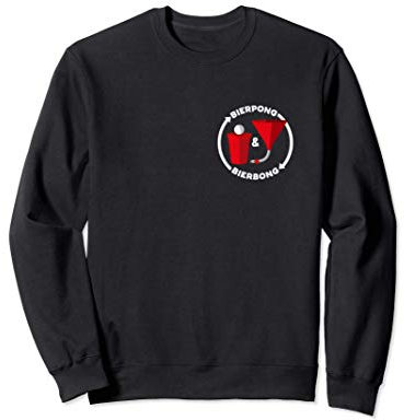 Bierpong und Bierbong Turnier. AM PM Beer Bier Fun 2-seitig Sweatshirt