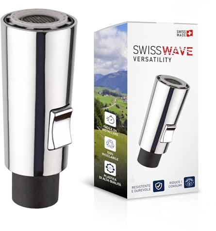 SwissWave MiniCone Douchette de Cuisine Mini Cone CH, Chrome