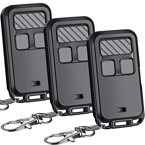 Kingdder 3 Pcs Universal 890MAX Garage Door Opener Remote Compatible with Chamberlain LiftMaster 3 Button Garage Door Opener Remote with Key Chain for 5 Colors Learning Buttons