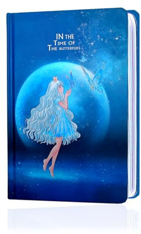 Hardcover Tagebücher, Blanko Notizbuch, Gebundene Ausgabe Schönes Tagebuch, 128 bunt illustrierten Seiten, Perfekt für das, Home, School, Schreiben und Notizen,13x19cm (Butterfly - Maiden)