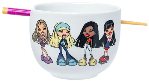 Bratz 20-Ounce Ceramic Ramen Bowl and Chopstick Set