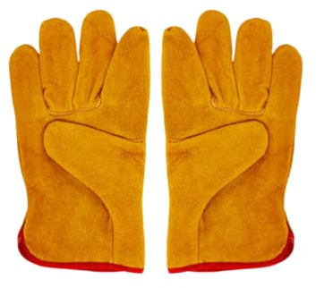 Robuste Gartenhandschuhe - Dornenfeste Gartenhandschuhe - Gartenhandschuhe aus Leder für Damen und Herren - Sicherheitsarbeitshandschuhe für Damen und Herren