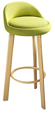 Trästol Trästol med fotstöd Enkel montering Farmhouse Barstolar för Inomhus Utomhus Hem Kök Business (Grå 79cm) (Grön 60cm) Made in China