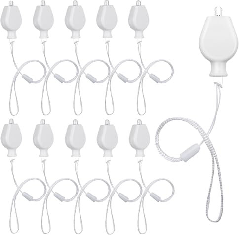 Auting Lot de 10 lampions LED blanc chaud, guirlande lumineuse en papier avec piles, pour décoration de fête, décoration de Noël, mariage, Halloween
