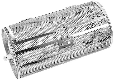 PRETYZOOM Grill Käfig Drehspießkorb Rotierend Käfig Für Erdnüsse Kastanien Und Mehr Ofenkorb Mit Schnallendesign Und Tür Für Einfaches Einladen Und Ausladen