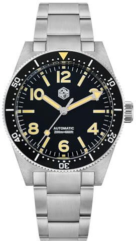 watchdives San Martin Herrenuhr 62mas SN0139, 39mm 20Bar Taucheruhr NH35 Automatisch Mechanisch Luxus Tauchen Wasserdicht Armbanduhr