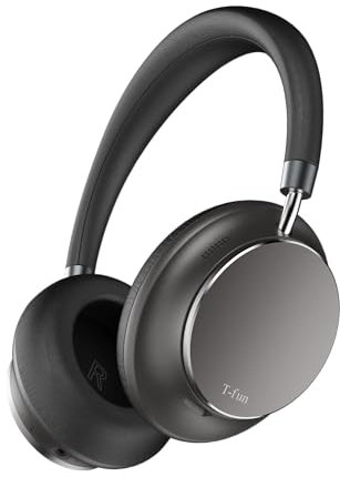 T-fun NC35 Hybrid Active Noise Cancelling Headphones, 360° Spatial Audio with Head Tracking, Over Ear Headphones Wireless Bluetooth 5.3, 55H ANC Playtime, Deep Bass, Custom EQ via App, for Travel Home