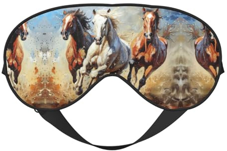 Augenmaske für Pferde, Unisex, Null Augendruck, Augen-Schlafmaske, weiche Augenschattenabdeckung für Reisen
