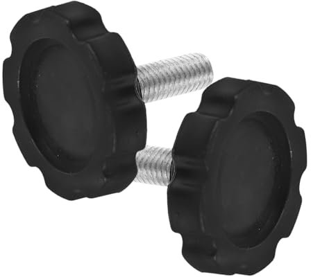 Milisten Poignée à Bouton de Serrage Vis de Remplacement M8 en Pp et Fer Tube pour Pied de Parasol Compatible Base pour Parasol, pour Usage Extérieur