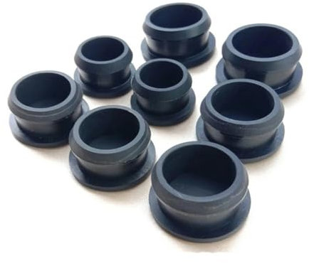 JPWNVF 1–5 Stück 10,5–30 mm Schwarze Gummikappe, Lochstopfen, Abdeckung, Gummistopfen, Verschlussstopfen, Schnappdichtung, Enddichtung, Stopper, A, 10,5 mm, 5 Stück, schwarz