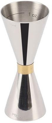Double Jigger, Jigger à Cocktail Jigger en Acier Inoxydable Jigger Japonais pour Barman Barman Jiggers Jigger de Mesure Professionnel avec Outil de Mesure de Boisson Alcoolisée (Couleur originale)