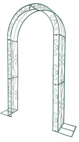 Vzhrvd Arche De Jardin avec Portail, Arches De Jardin en Acier pour Plantes Grimpantes, Arche De Jardin pour Mariage, Décoration De Fête, Tonnelle Large.(Green)