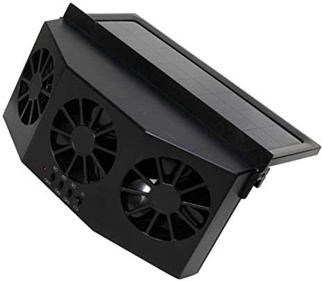 HOLIDYOYO Solar Car Exhaust Fan Material Auto Ventilation Tool for Vehicle Cooling High-capacity Battery Efficiently Eliminates Harmful Gases