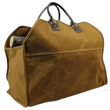 Borsa Porta Legna Da Ardere Borsa for il trasporto della legna da ardere in tela, borsa tote, accessori for caminetti, rastrelliera for la legna da ardere con manici, adatta for il campeggio Per Campe